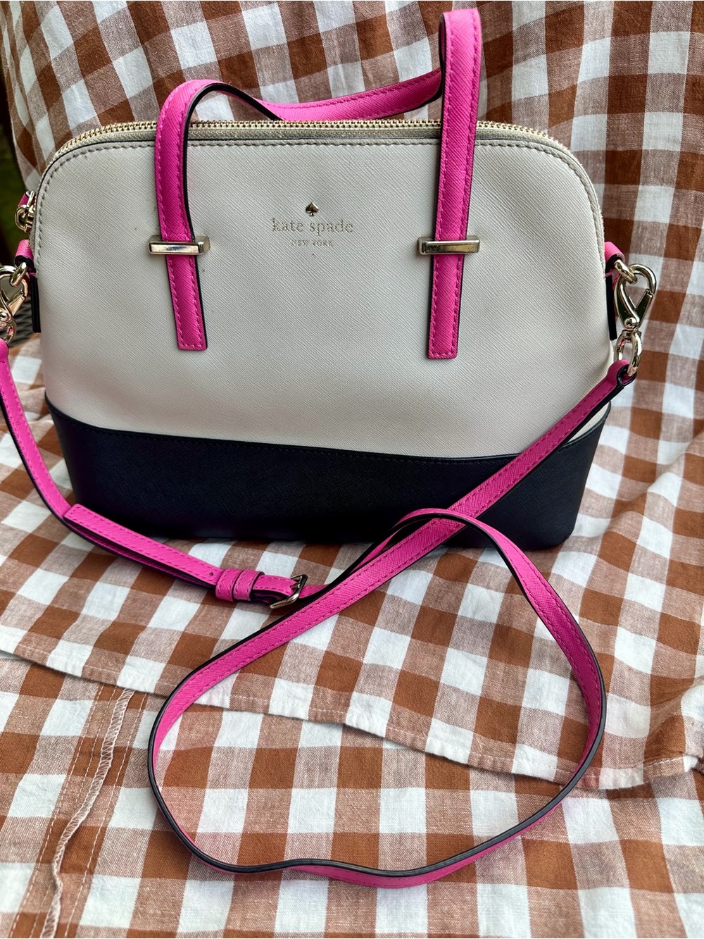 Kate Spade New York Colorblock Satchel & Matching Zip Wallet Set - Picture 7 of 8